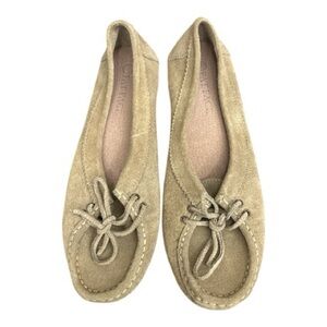 Fat Face Women's Tan Suede Moccasins Size 40 Size 9 US NWOT